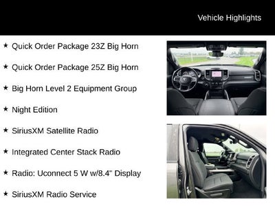 2022 RAM 1500 Big Horn Quad Cab 4x4 6'4" Box