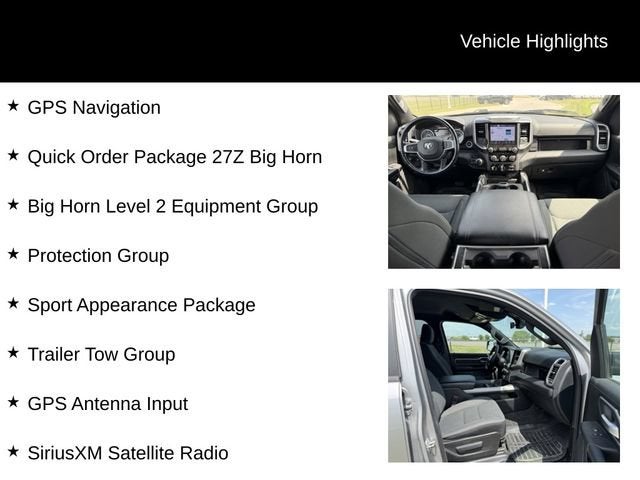 2022 RAM 1500 Big Horn Crew Cab 4x4 5'7" Box