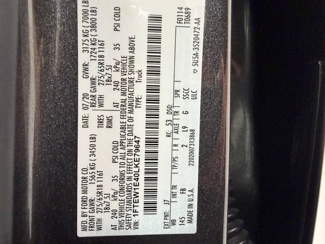 2020 Ford F-150 XLT