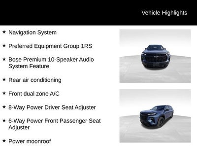 2024 Chevrolet Traverse RS