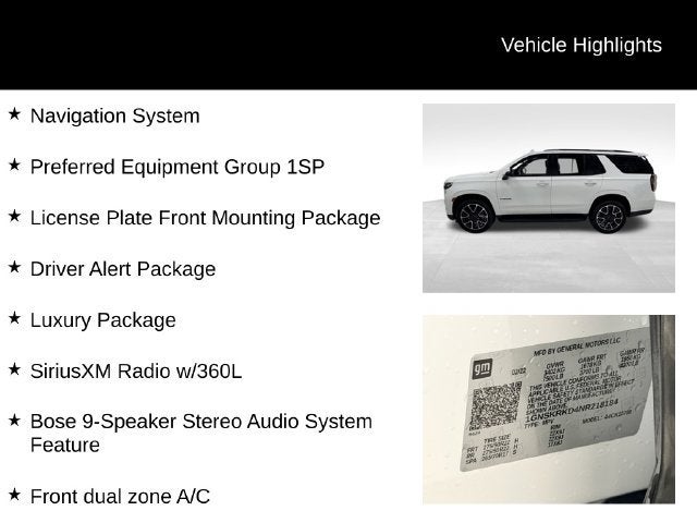 2022 Chevrolet Tahoe RST