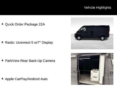 2023 RAM ProMaster 1500 Cargo Van Low Roof 136" WB