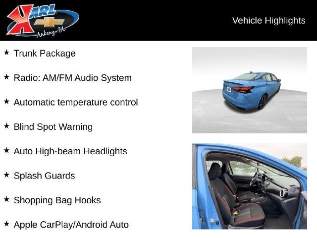 2025 Nissan Versa 1.6 SR