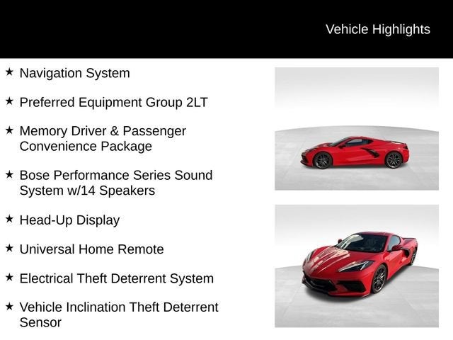 2024 Chevrolet Corvette Stingray 2LT