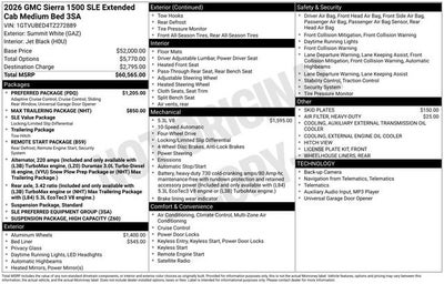 2026 GMC Sierra 1500 SLE