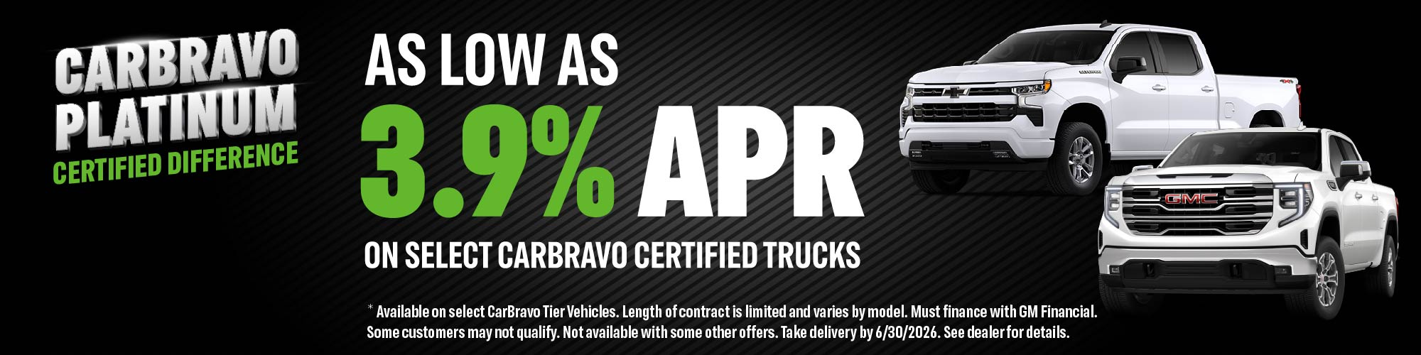 3.9% APR on certified trucks at Karl GMC Webster City in Webster City IA